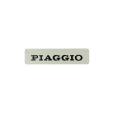 embleem woord [piaggio] tanklogo 115x28 mm vespa zwart ciao 182346