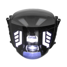 koplamp Fast Arrow Pro led RS-1 double eye smoke zip2000, piaggio