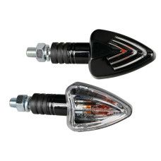 knipperlicht lampa halogeen e-keur 12v 21w zwart/smoke 90065