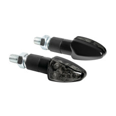 knipperlicht lampa e-keur led 12v atom zwart/smoke 90101