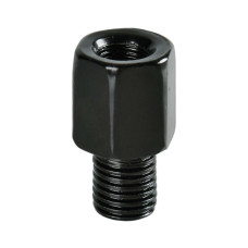 adapter lampa spiegel universeel m8 rechts naar m10 rechts draad zwart 90150