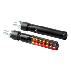 knipperlichtset lampa led e-keur line 12v met achterlicht functie achter zwart 90477