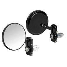 spiegelset lampa bar end universeel rond zwart motorfiets, scooter 90491 spiegelset lampa bar end universeel rond zwart motorfiets, scooter 90491
