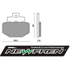 remblokset newfren achter primavera, dna 180cc, gts 125cc, gts alle mod., gts super 300cc, gtv, runner 180cc, runner 200cc vxr fd0298