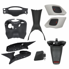 plaatwerkset binnenzijde zwart/grijs 9-delig gilera runner 50/125/180 plaatwerkset binnenzijde zwart/grijs 9-delig gilera runner 50/125/180