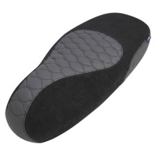 buddydek Regia alcantara Vespa designo zwart/grijs primavera, sprint buddydek Regia alcantara Vespa designo zwart/grijs primavera, sprint