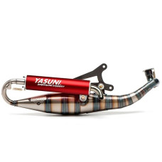 uitlaat yasuni carrera c16 rood minarelli hor ac, minarelli hor lc tub326r