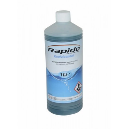 Onderhoudsmiddel koelvloeistof blauw 1L fles rapido
