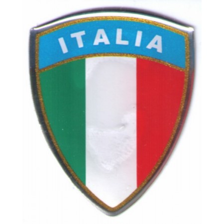 Sticker univ vlag italie groot 3d per stuk