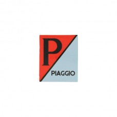 Sticker logo voorscherm Vespa lx/piag/primav/sprin grijs/rood